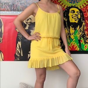 Bebe Yellow dress
